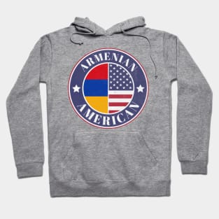 Proud Armenian-American Badge - Armenia Flag Hoodie